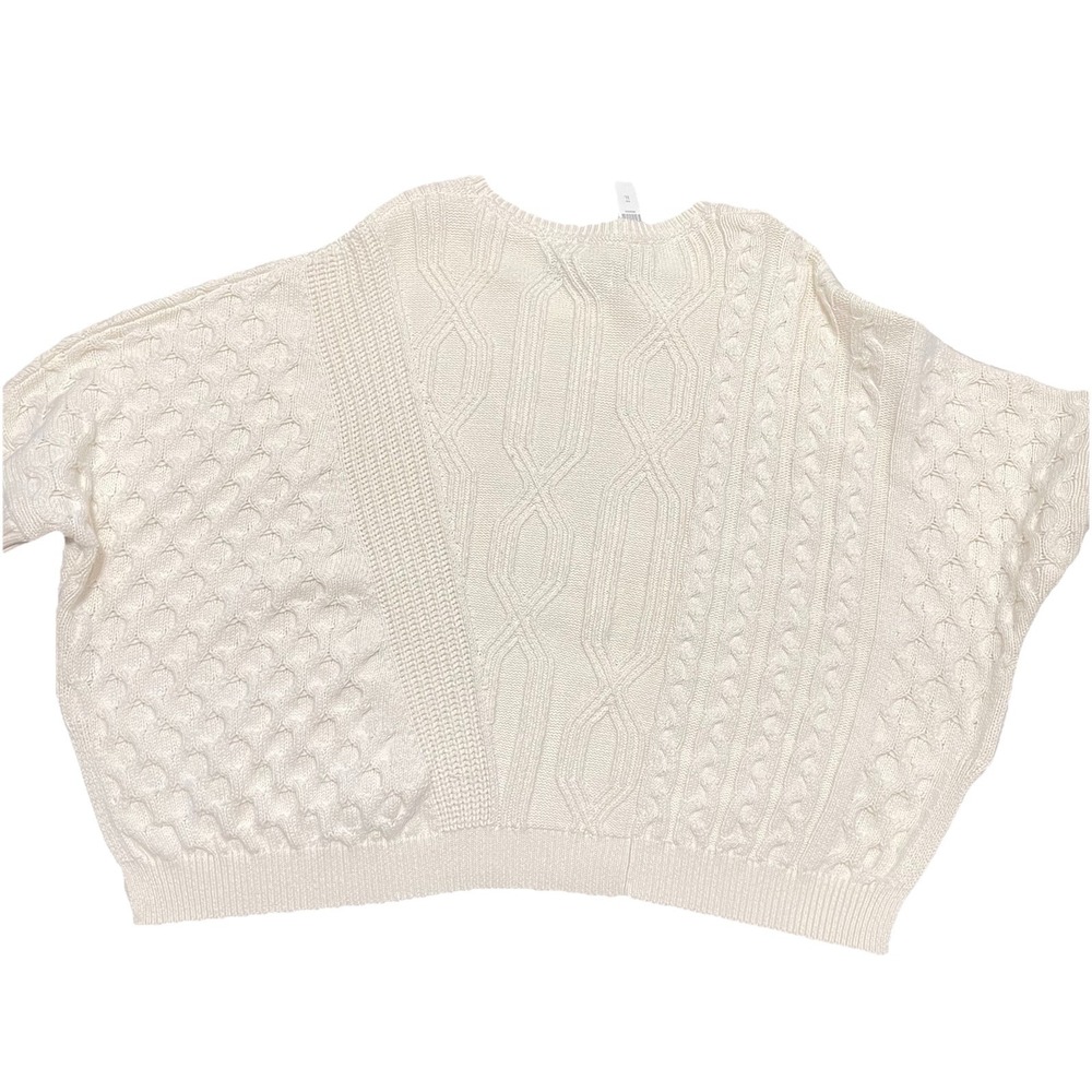 Anthropologie Maeve Oversized Cable Sweater Size XL Preppy Fisherman Academia - Picture 2 of 16